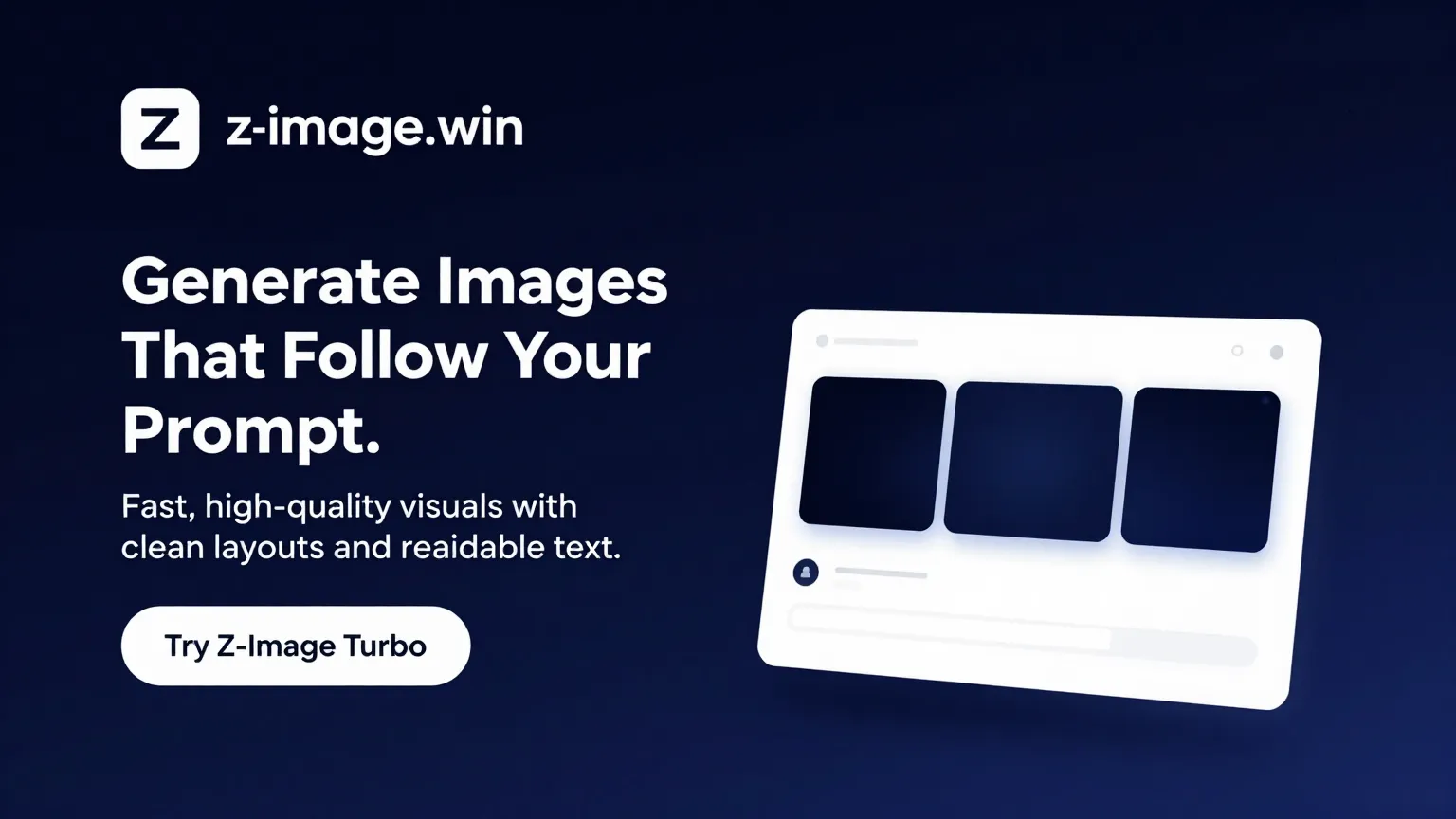 Website hero image generation case - Dark tech style