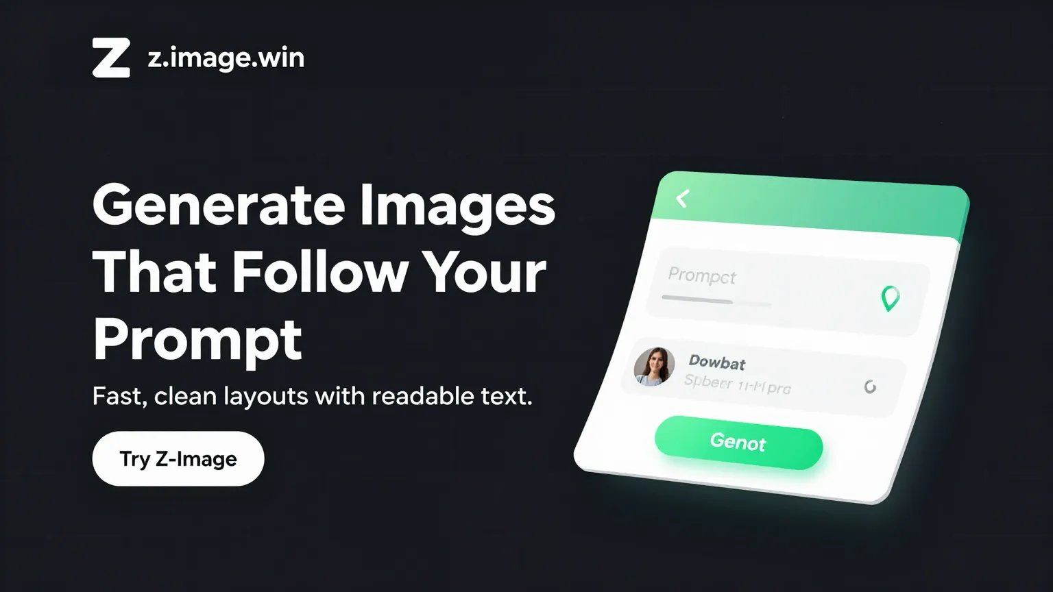 Website hero — dark tech style (16:9)